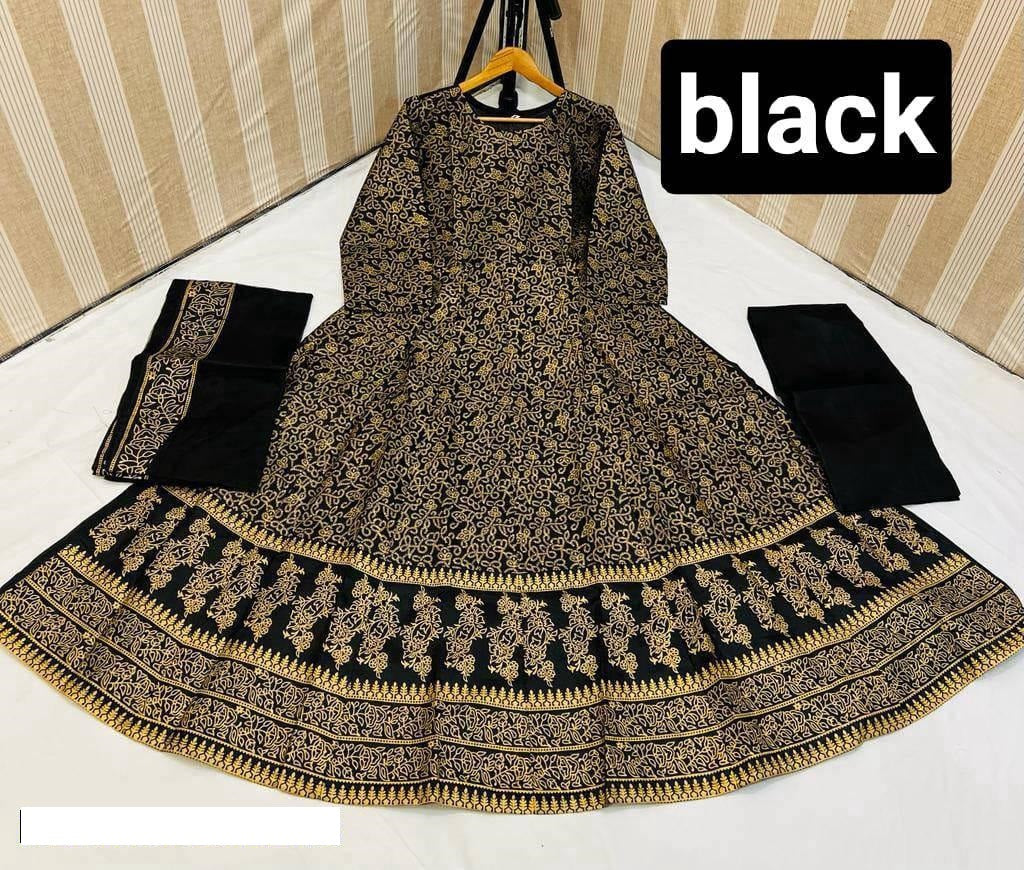 3 Pcs Women's Stitched Katan Silk Printed Max