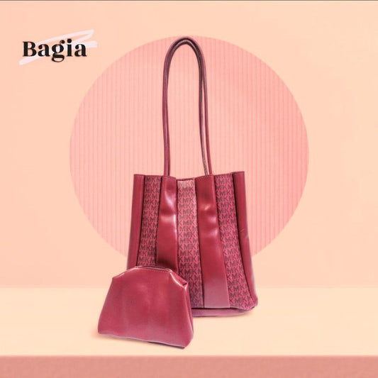 Women's PU Leather Plain Top Handle Tote