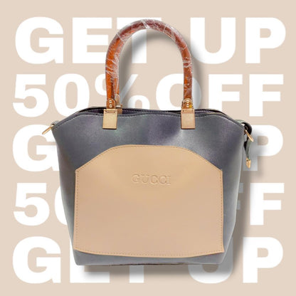 Women's PU Leather Plain Handbag