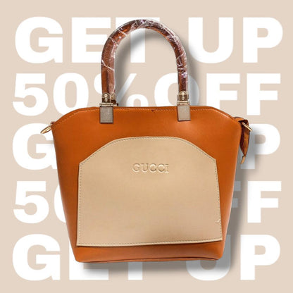 Women's PU Leather Plain Handbag