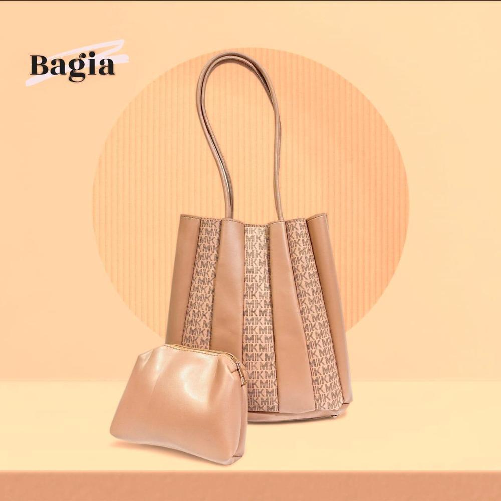 Women's PU Leather Plain Top Handle Tote