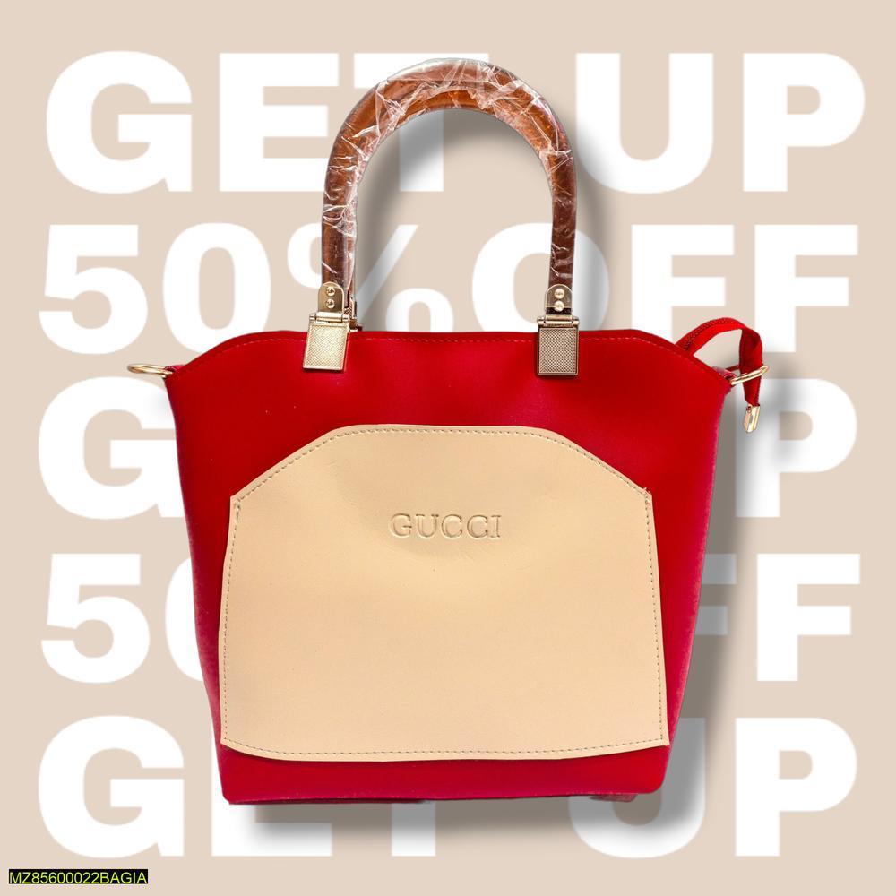 Women's PU Leather Plain Handbag