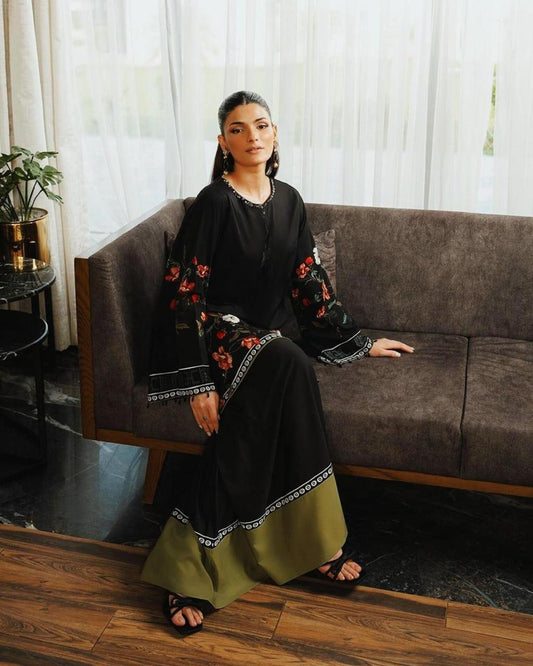 3 Pcs Women's Stitched Printed Suit
