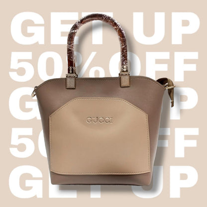 Women's PU Leather Plain Handbag