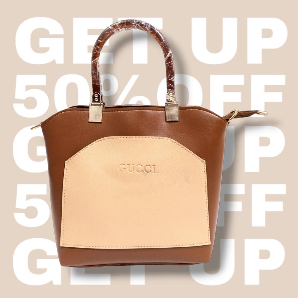 Women's PU Leather Plain Handbag