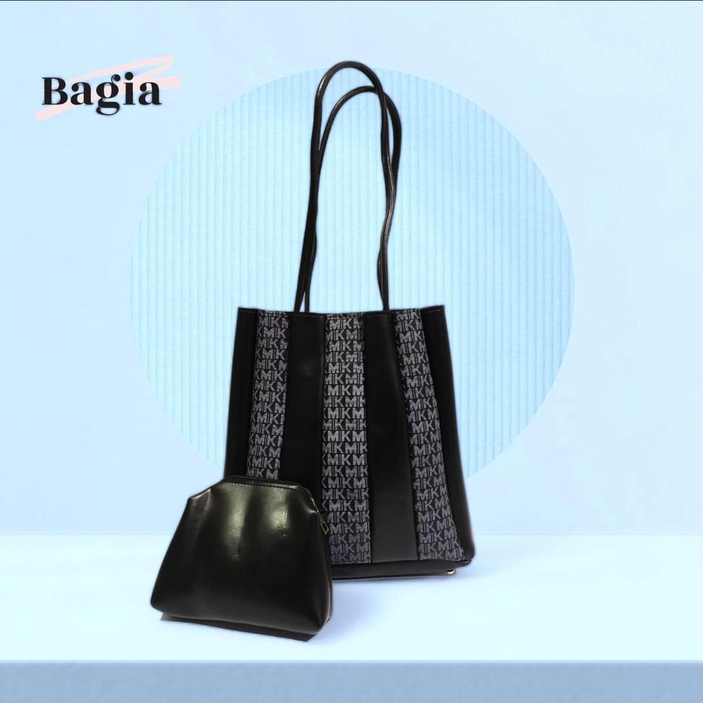 Women's PU Leather Plain Top Handle Tote