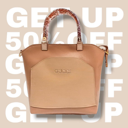 Women's PU Leather Plain Handbag