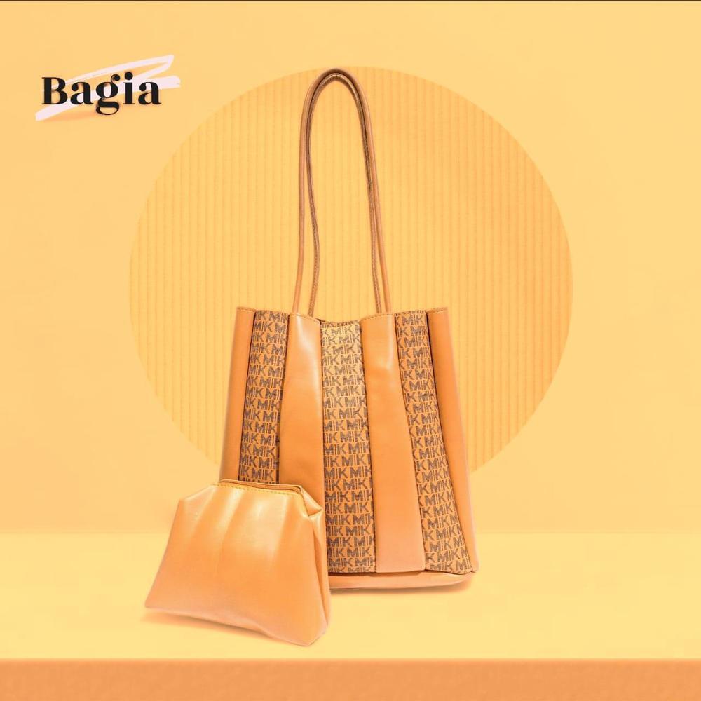 Women's PU Leather Plain Top Handle Tote